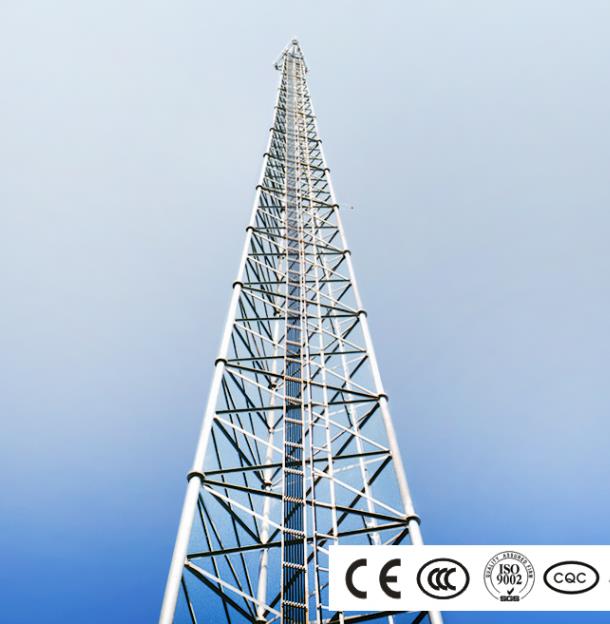 CCTV megfigyelő rúd a külső biztonság, erős szélerőmű torony